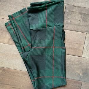 Green plaid Goldsheep leggings